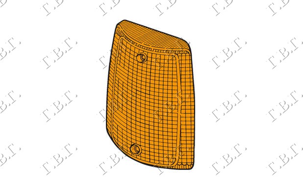 STAKLO MIGAVCA ZUTO FIAT UNO 1983-1989 (146/158)