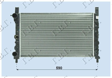 HLADNJAK MOTORA 1.3/1.4 TURBOie - 1.7D (52x32) FIAT UNO 1983-1989 (146/158)
