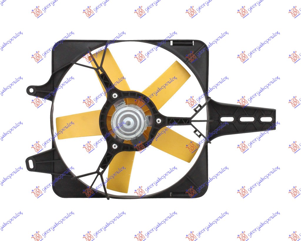 VENTILATOR KOMPLET (FIRE) (-AC) FIAT UNO 1983-1989 (146/158)
