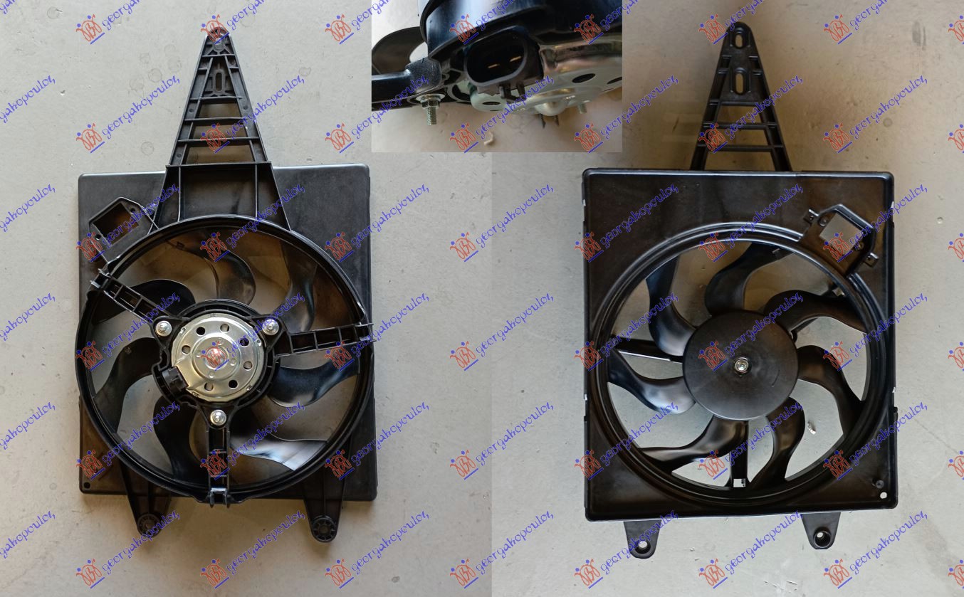 VENTILATOR KOMPLET (1.4/1.6/1.8/2.0 BENZIN) (+AC) FIAT TIPO 1988-1993 (160)