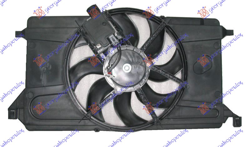 VENTILATOR KOMPLET (1.4/1.6 BENZIN) (+AC) FORD FOCUS 2008-2011 (DB/FCH/DH)