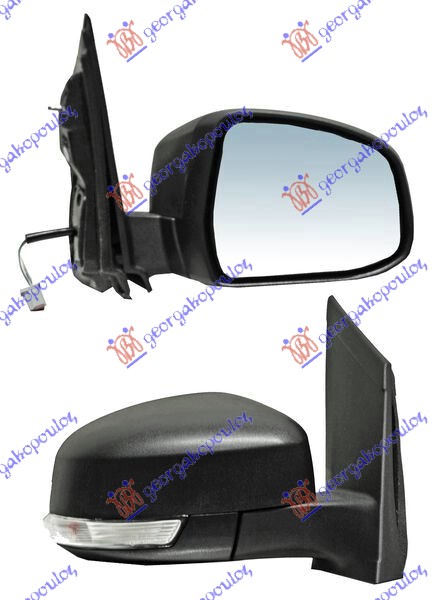 RETROVIZOR ELEKTRICNI SA GREJACEM PM (MIGAVAC) (ASFERICNO STAKLO) FORD FOCUS 2008-2011 (DB/FCH/DH)