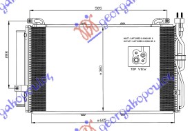 HLADNJAK KLIME 1.5 CRDi (610x360) HYUNDAI MATRIX 2008-2010 (FC)