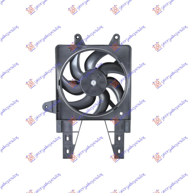 VENTILATOR KOMPLET (55) (BENZIN) (-AC) FIAT PUNTO 1995-1999 (176)