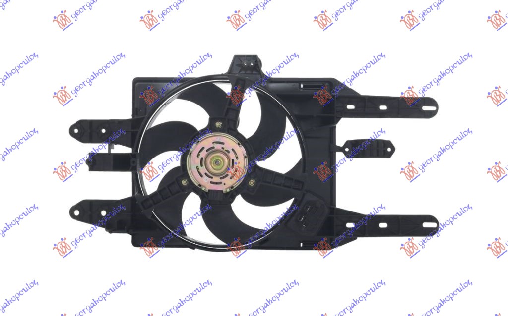 VENTILATOR KOMPLET (75/85) (BENZIN) (+AC) 97-99 FIAT PUNTO 1995-1999 (176)