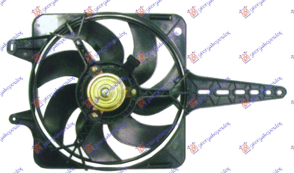 VENTILATOR KOMPLET (1.6/1.8) (-AC)  TIPO 93-95