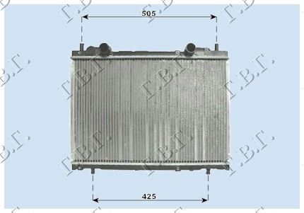 HLADNJAK MOTORA 1.8/2.0 (+AC) (37.5x56.3) (BEZ VENTILA) FIAT BRAVO 1995-2002 (182)