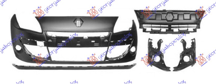 PREDNJI BRANIK (NOSAC MAGLENKI) (NOSAC MASKE) (SPOJLER) (A KVALITET) RENAULT SCENIC/GRAND SCENIC 2009-2012 (JZ0/JZ1)