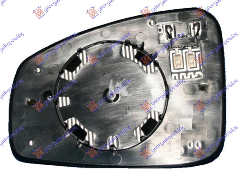 STAKLO RETROVIZORA SA GREJACEM (ASFERICNO) RENAULT SCENIC/GRAND SCENIC 2009-2012 (JZ0/JZ1)