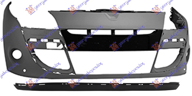 PREDNJI BRANIK PM -2012 (2 PDC SENZORI) (A KVALITET) RENAULT MEGANE COUPE 2008-2014 (DZ0/DZ1)