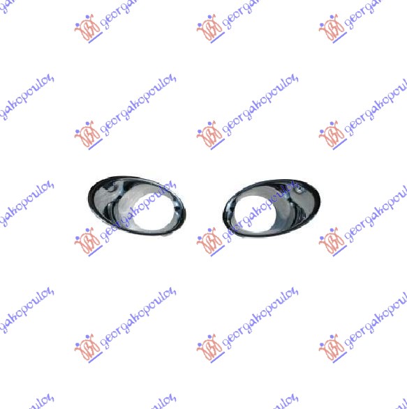 OKVIR MAGLENKE HROM 12- (SET) RENAULT MEGANE COUPE 2008-2014 (DZ0/DZ1)