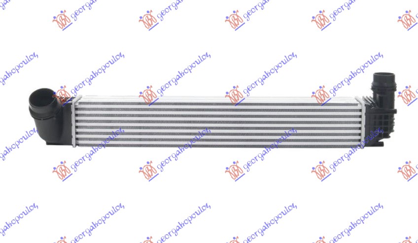 HLADNJAK INTERKULERA 1.2-1.4 TCE - 1.5DCi (655x90x80) RENAULT MEGANE COUPE 2008-2014 (DZ0/DZ1)