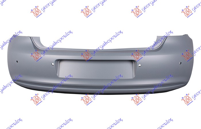 ZADNJI BRANIK (BEZ OTVORA ZA IZDUVNU CEV AUSPUHA) (4 PDC SENZORI) VW POLO 2009-2014 (6R1)