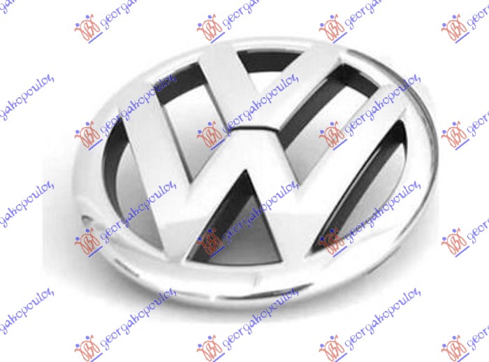 ZNAK PREDNJI (ORIGINALNI) VW POLO 2009-2014 (6R1)
