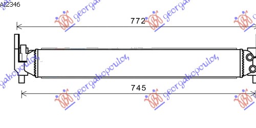 HLADNJAK MOTORA DODATNI 1.2/1.4 BENZIN (646x86x56) VW POLO 2009-2014 (6R1)