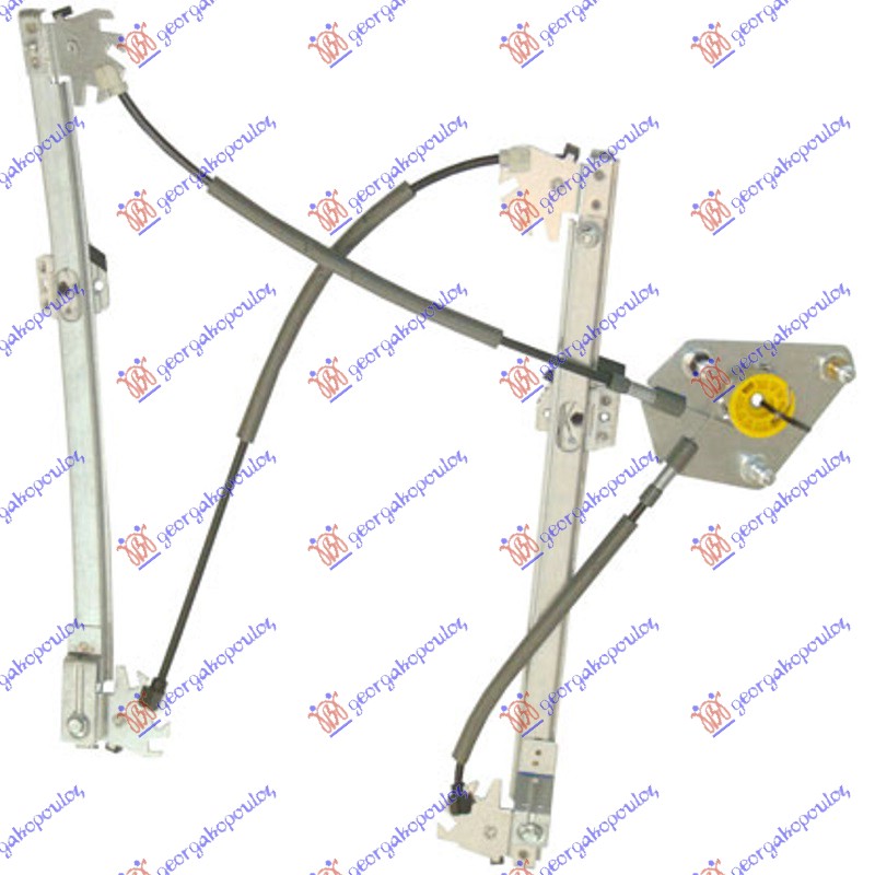 PODIZAC PREDNJEG PROZORA ELEKTRICNI (BEZ MOTORA) 5 VRATA (A KVALITET) VW POLO 2009-2014 (6R1)