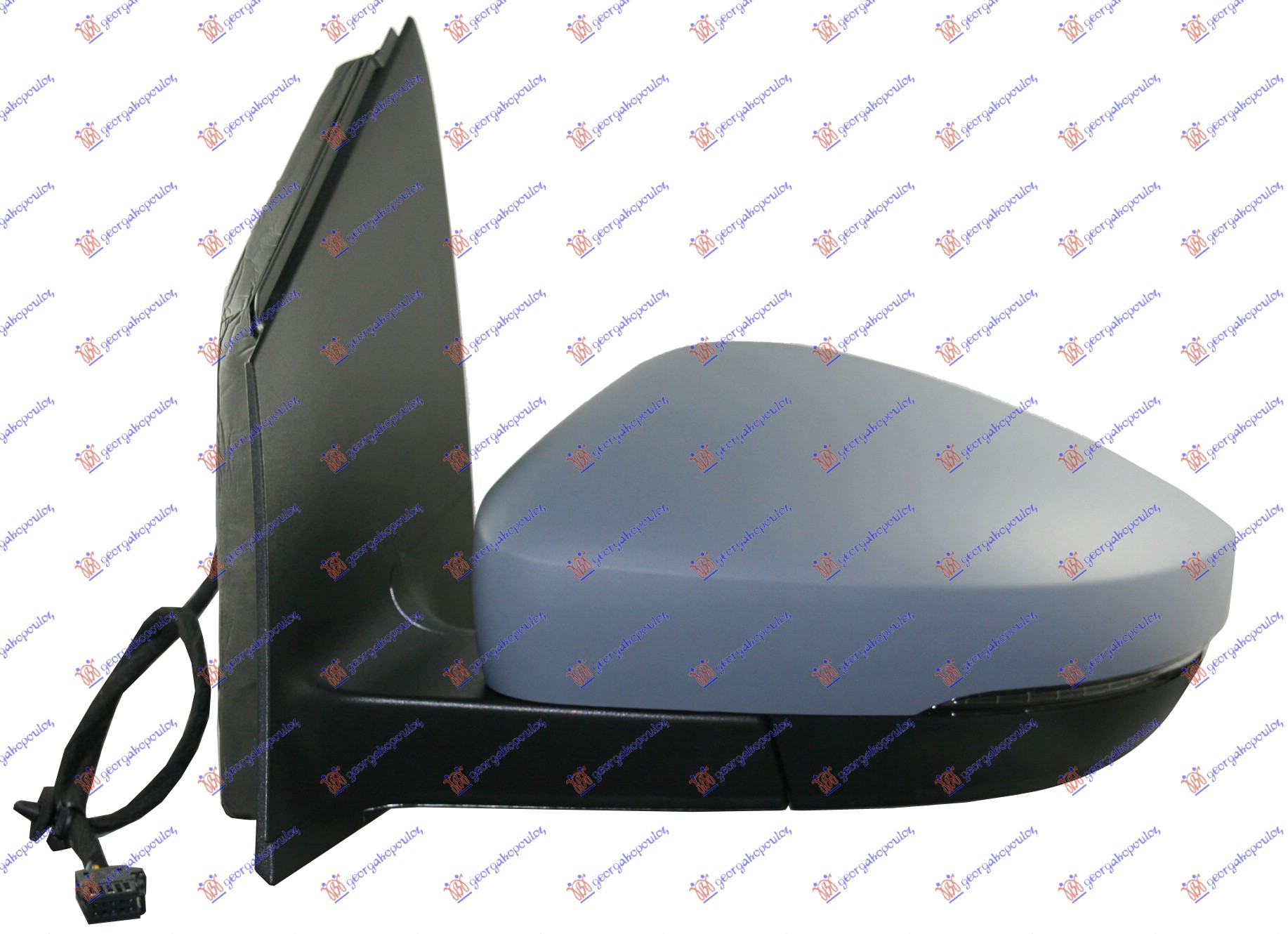 RETROVIZOR ELEKTRICNI PM (MIGAVAC) (DUGULJASTI KONEKTOR) (A KVALITET) (ASFERICNO STAKLO) VW POLO 2009-2014 (6R1)