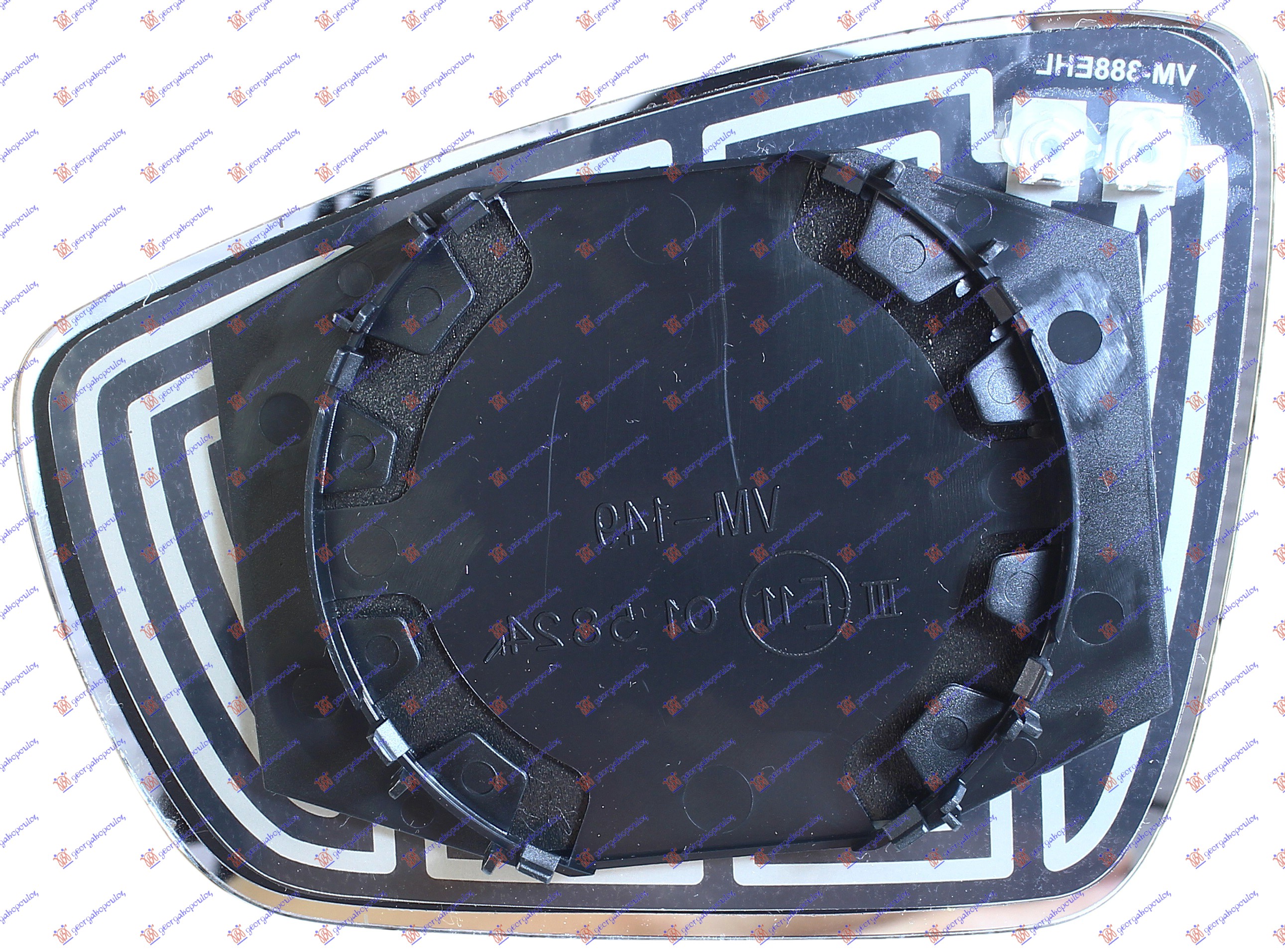 STAKLO RETROVIZORA SA GREJACEM (KONVEKSNO) VW POLO 2014-2017 (6C1)