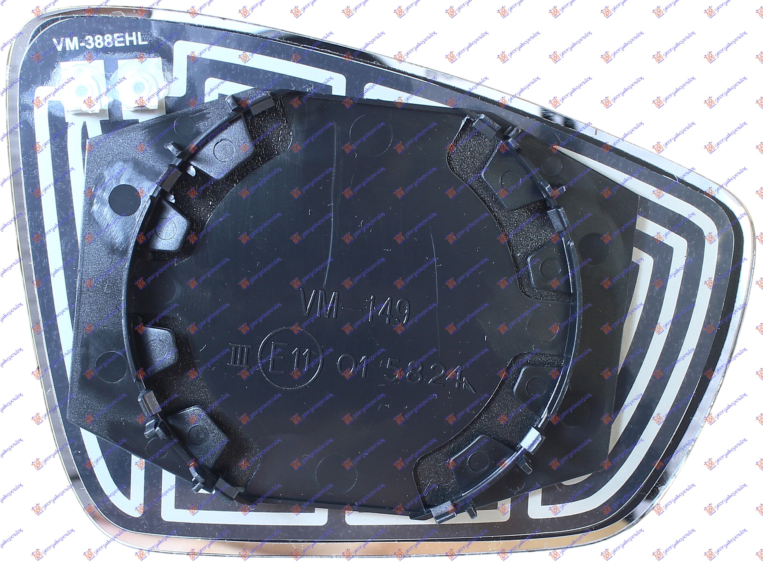 STAKLO RETROVIZORA SA GREJACEM (ASFERICNO) VW POLO 2014-2017 (6C1)
