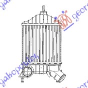 HLADNJAK INTERKULERA 1.9 JTD-MULTIJET (192x206x64) FIAT PUNTO 2003-2011 (188)
