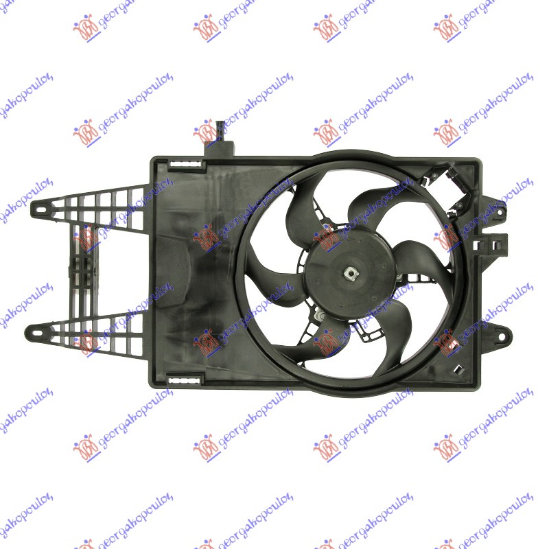VENTILATOR KOMPLET (-AC) (MARELLI TIP) FIAT PUNTO 2003-2011 (188)