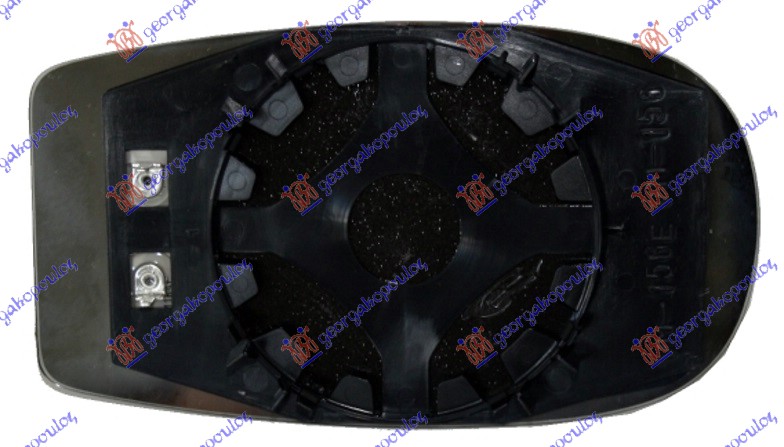 STAKLO RETROVIZORA SA GREJACEM (L=D) (KONVEKSNO) FIAT PUNTO 2003-2011 (188)