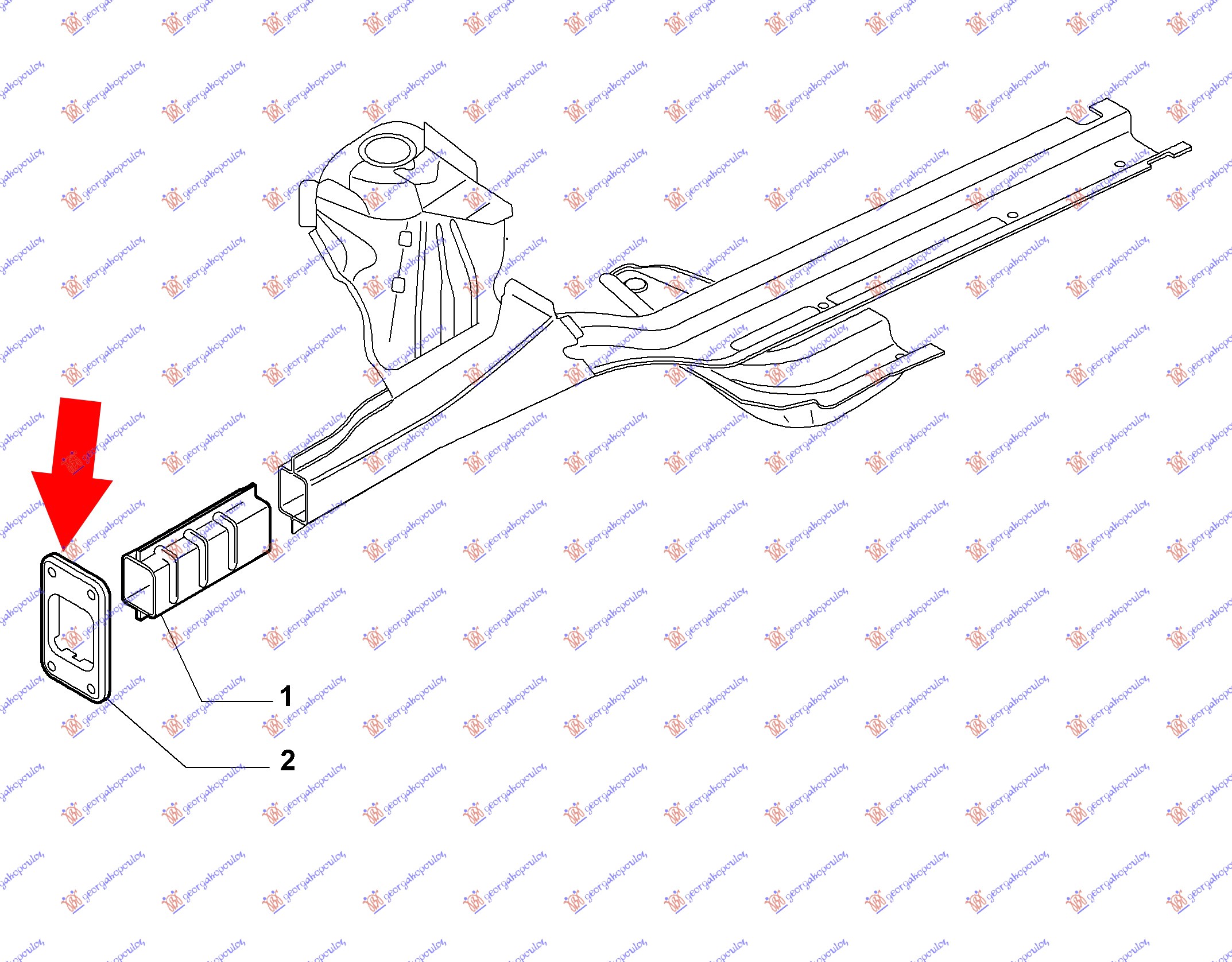 POKLOPAC KRAKA SASIJE FIAT PUNTO 2012- (199)