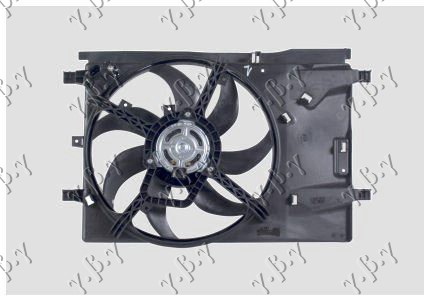 VENTILATOR KOMPLET (1.0/1.2/1.4 16V BENZIN) FIAT PUNTO 2012- (199)
