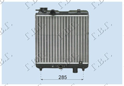 HLADNJAK MOTORA 900cc (31x36) FIAT PANDA 1982-1986 (141)