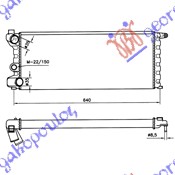 HLADNJAK MOTORA 750/1000 4x4 (58x25x34) 86-89 FIAT PANDA 1986-2003 (141)
