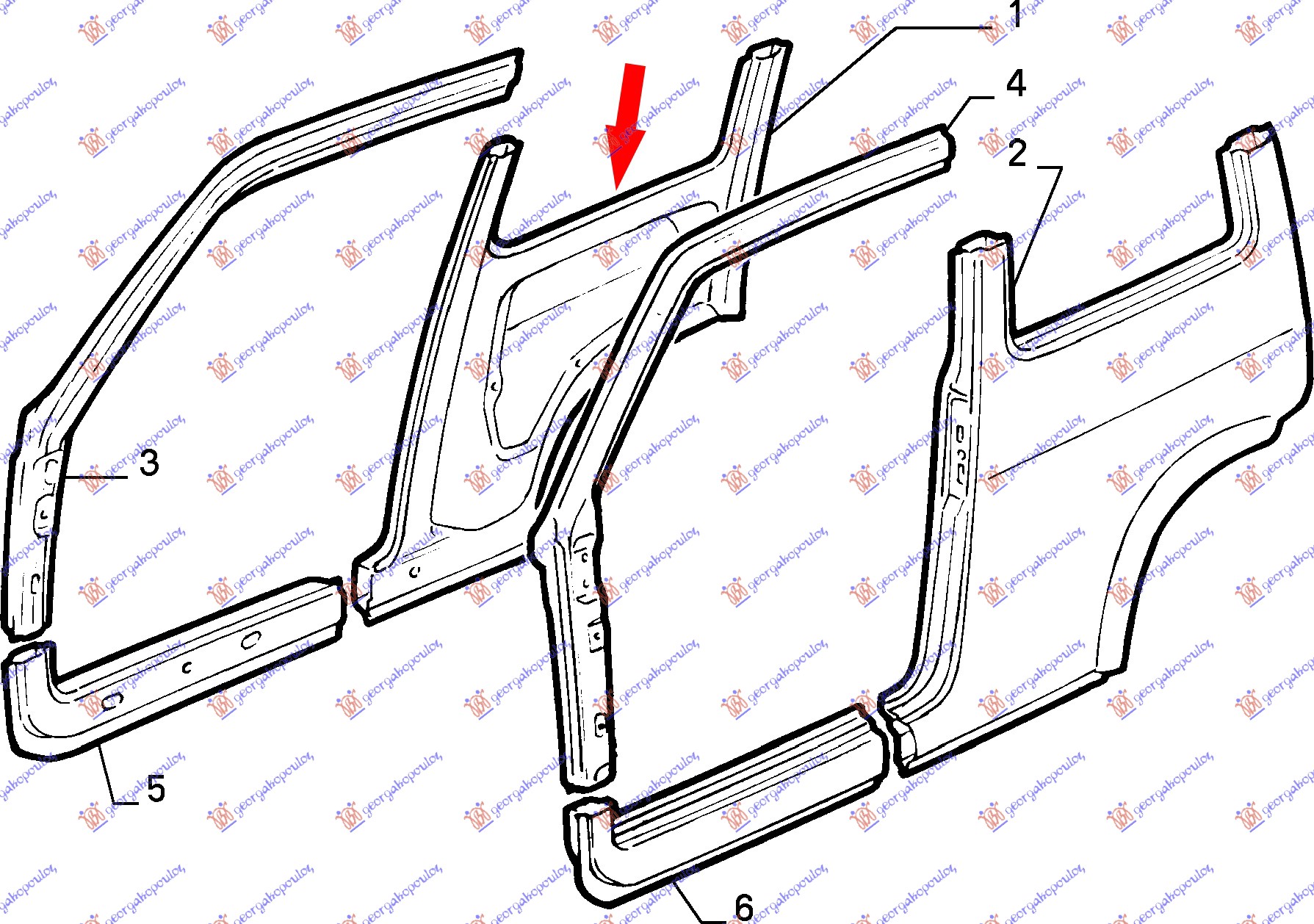 ZADNJI BLATOBRAN FIAT CINQUECENTO 1993-1998 (170)