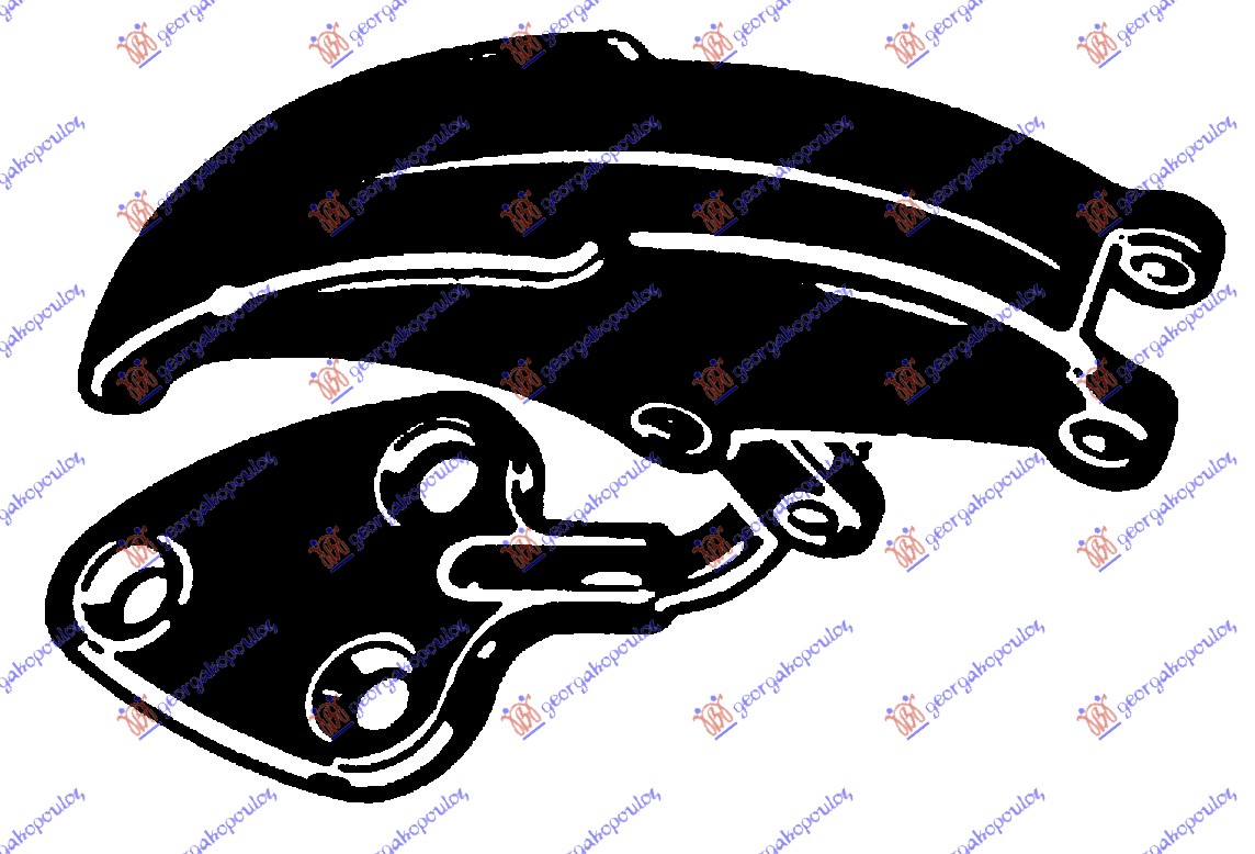KVAKA ZADNJEG PROZORA UNUTRASNJA FIAT CINQUECENTO 1993-1998 (170)