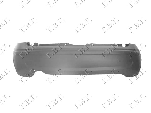 ZADNJI BRANIK CRNI KOMPLET (A KVALITET) FIAT PANDA 2003-2014 (169)