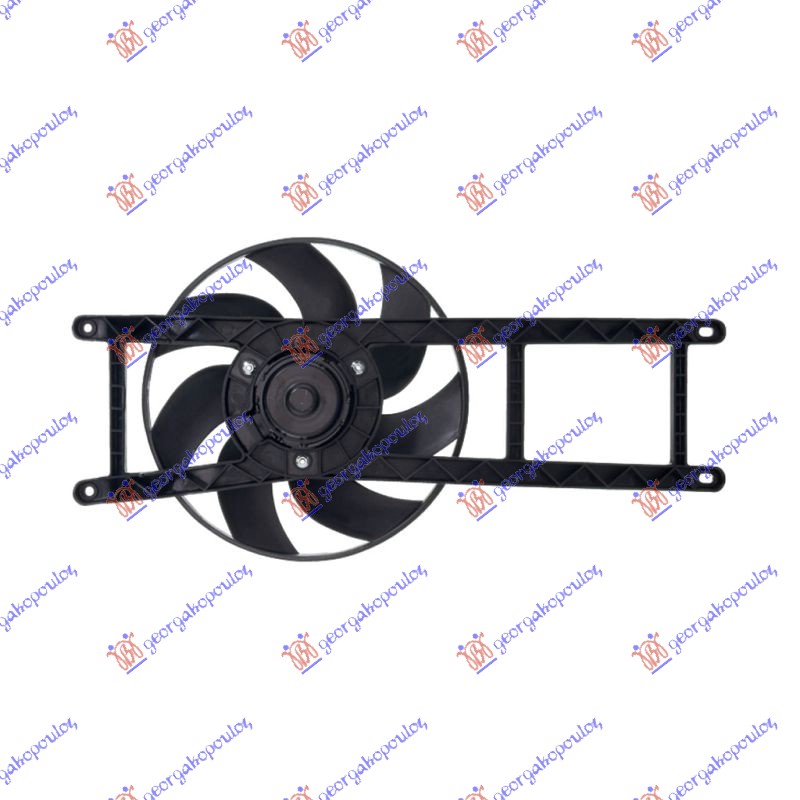 VENTILATOR KOMPLET (1.1/1.2/1.4cc) (-AC) FIAT PANDA 2003-2014 (169)