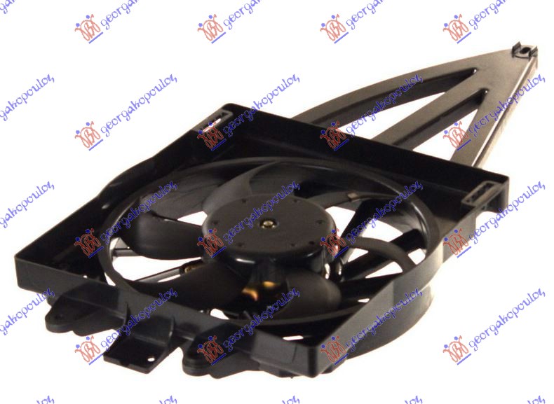 VENTILATOR KOMPLET (1.1/1.2cc) (+AC) 03-05 FIAT PANDA 2003-2014 (169)