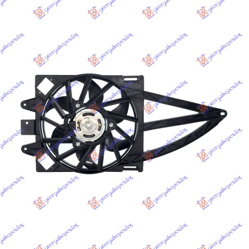 VENTILATOR KOMPLET (1.3JTDM) (+AC) FIAT PANDA 2003-2014 (169)