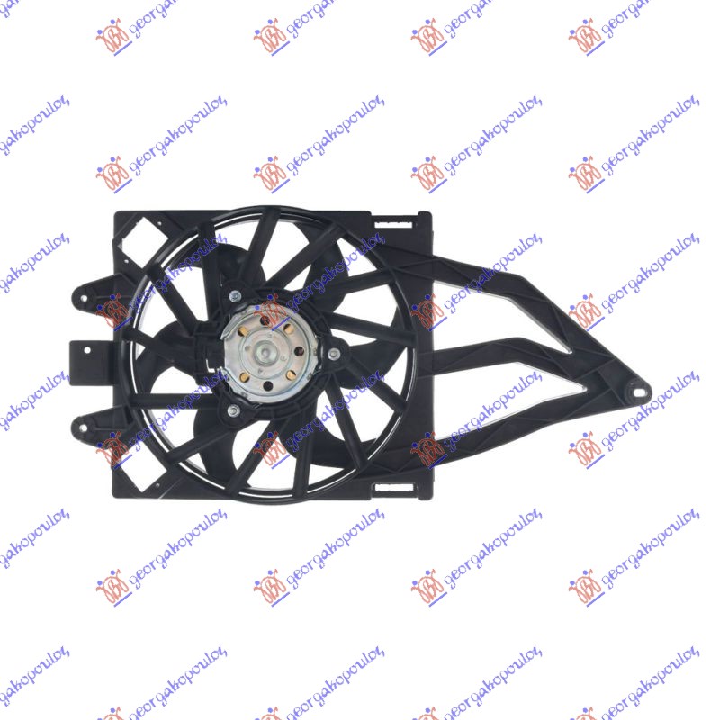 VENTILATOR KOMPLET (1.1/1.2cc) (+AC) 06- FIAT PANDA 2003-2014 (169)