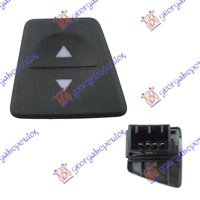 PREKIDAC U PREDNJIM VRATIMA (4 PIN) FIAT PANDA 2003-2014 (169)