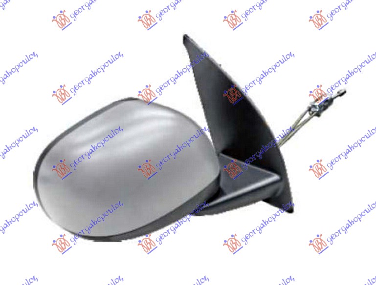 RETROVIZOR MEHANICKI SA SAJLOM PM 2009- (KONVEKSNO STAKLO) FIAT PANDA 2003-2014 (169)