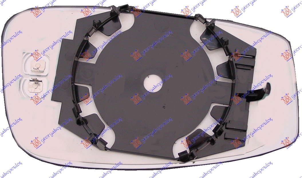 STAKLO RETROVIZORA SA GREJACEM -2009 (KONVEKSNO) FIAT PANDA 2003-2014 (169)