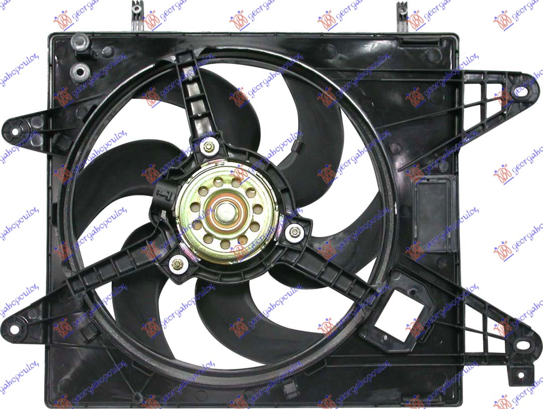 VENTILATOR KOMPLET (1.6cc BENZIN) (+AC) FIAT BRAVA 1995-2003 (182)