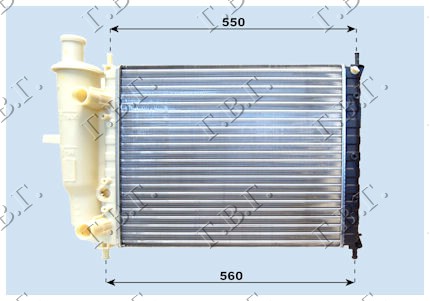 HLADNJAK MOTORA 1.6i (+/-AC) (47.5x41) FIAT MAREA 1996-2007 (185)