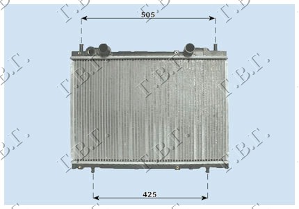 HLADNJAK MOTORA 1.4/2.0 (+AC) (37.5x56.3) SA VENTILOM FIAT MAREA 1996-2007 (185)