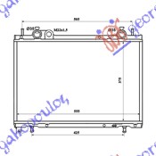 HLADNJAK MOTORA 1.9 TD (37.5x56.3x42) FIAT MAREA 1996-2007 (185)