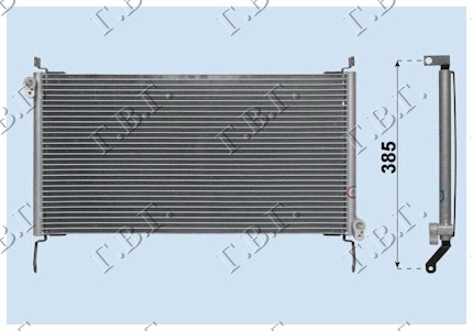 HLADNJAK KLIME 1.4/1.8/2.0cc (580x310) 96-98 FIAT MAREA 1996-2007 (185)