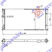 HLADNJAK MOTORA 2.0i 16V 1.9TDi (63x32) SEAT IBIZA 1995-1997 (6K1)