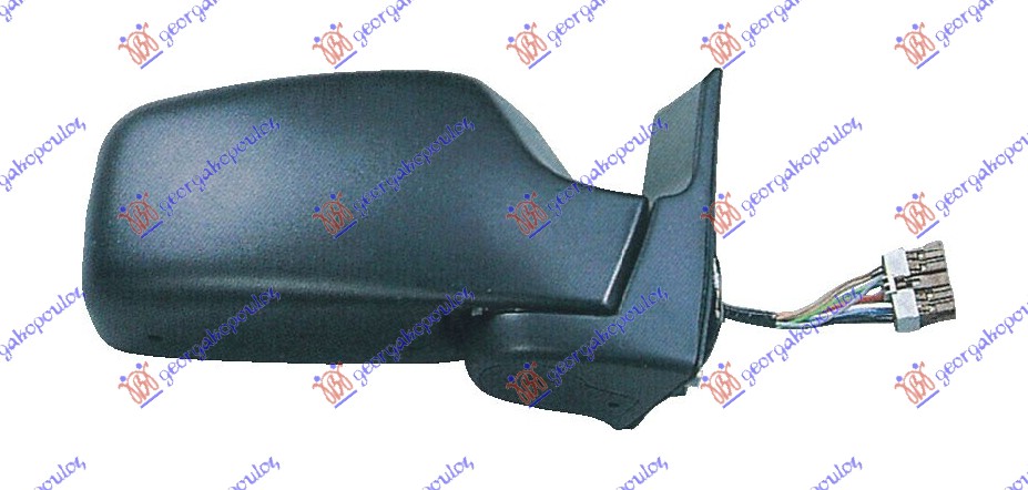 RETROVIZOR ELEKTRICNI SA GREJACEM (SENZOR) (KONVEKSNO STAKLO) PEUGEOT 806 1994-2002 (221)