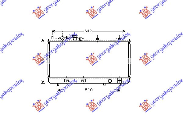 HLADNJAK MOTORA 1.3i 16V (+AC) (32.8x68.9) 00-03 MAZDA 323 F 1998-2003 (BJ/BA)