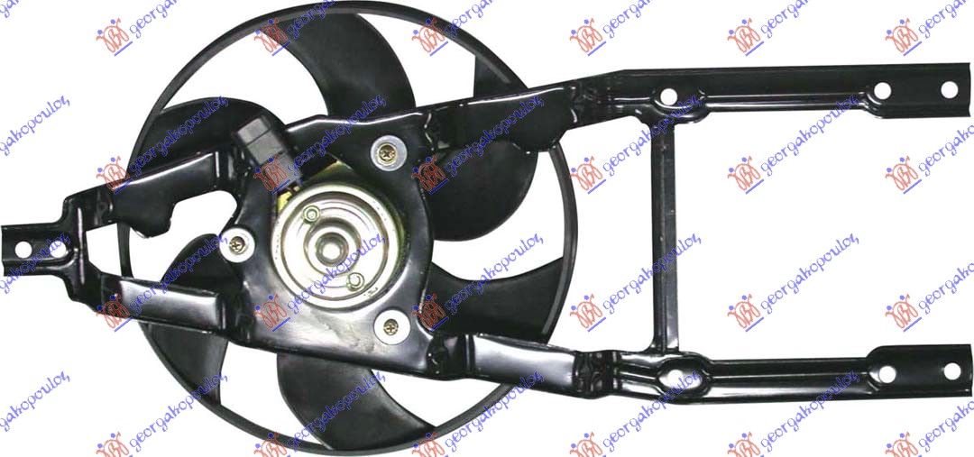VENTILATOR KOMPLET (-AC) FIAT SEICENTO 1998-2001 (187)