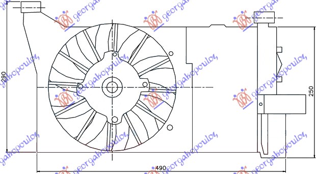 VENTILATOR KOMPLET (900i-S-1.1)  SEICENTO 98-01